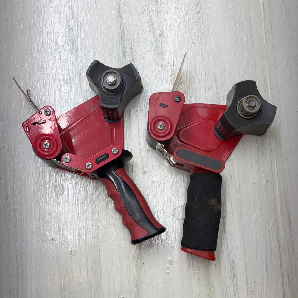 3M Scotch Brand Red and Black Packing Tape Dispensers